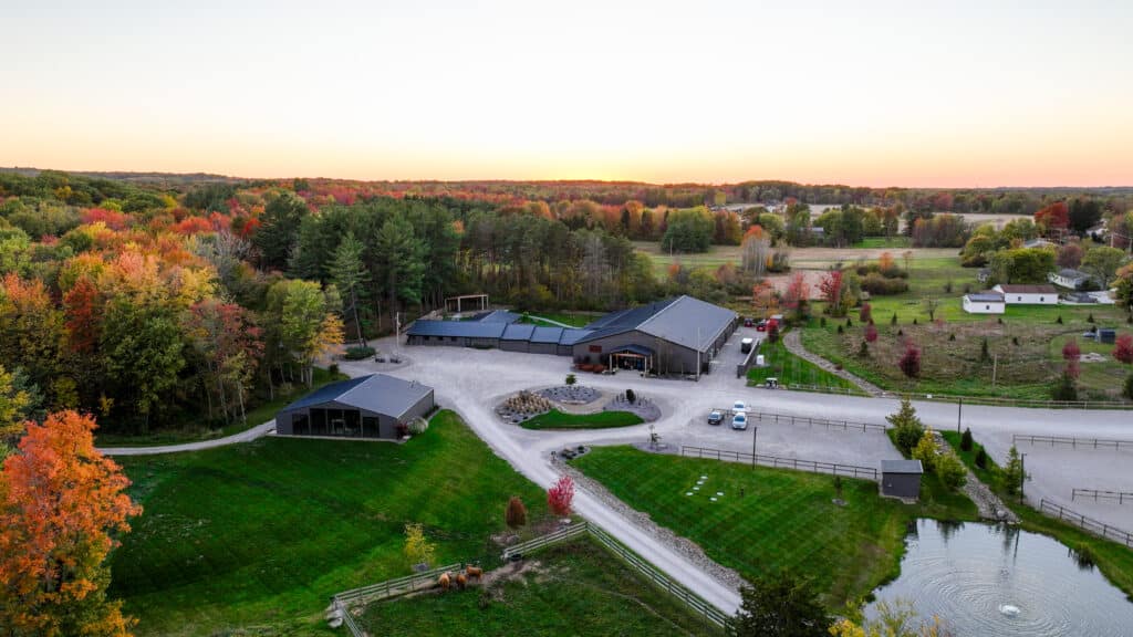 Rustic Barn Wedding Venue in Madison, Oh in Fall
